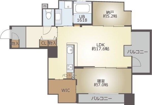 ハイデンス梅ヶ枝の物件間取画像